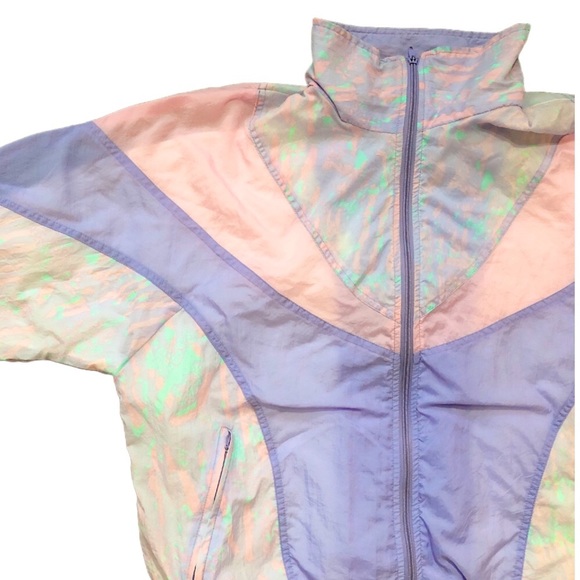 Vintage Jackets & Blazers - Vintage Pastel Windbreaker